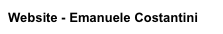 Website - Emanuele Costantini